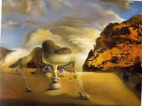 Dali, Salvador - Invisible Afghan with the Apparition on the Beach of the Face of Garcia Lorca in the Form of a Fruit Dish with Three Figs
